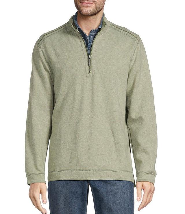 Tommy Bahama Flipfield Long Sleeve Reversible Half Zip Pullover Product Image