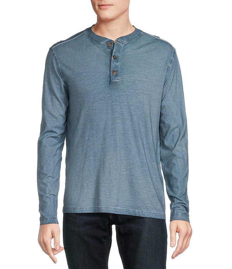 Cremieux Premium Denim Solid Long Sleeve Henley Shirt product image