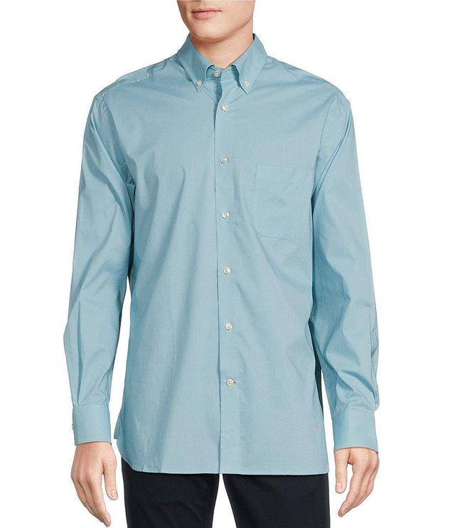 Daniel Cremieux Signature Label Sateen Micro-Print Long Sleeve Woven Shirt Product Image