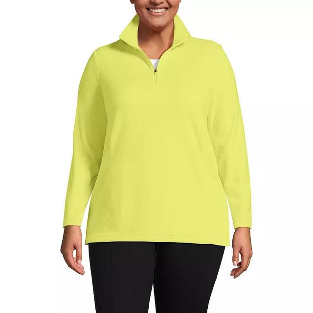 Womens Lands End Quarter-Zip Fleece Pullover Product Image