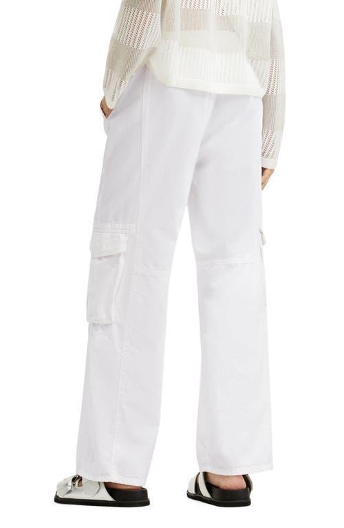 Frieda Straight Cargo Trousers In Off White Product Image