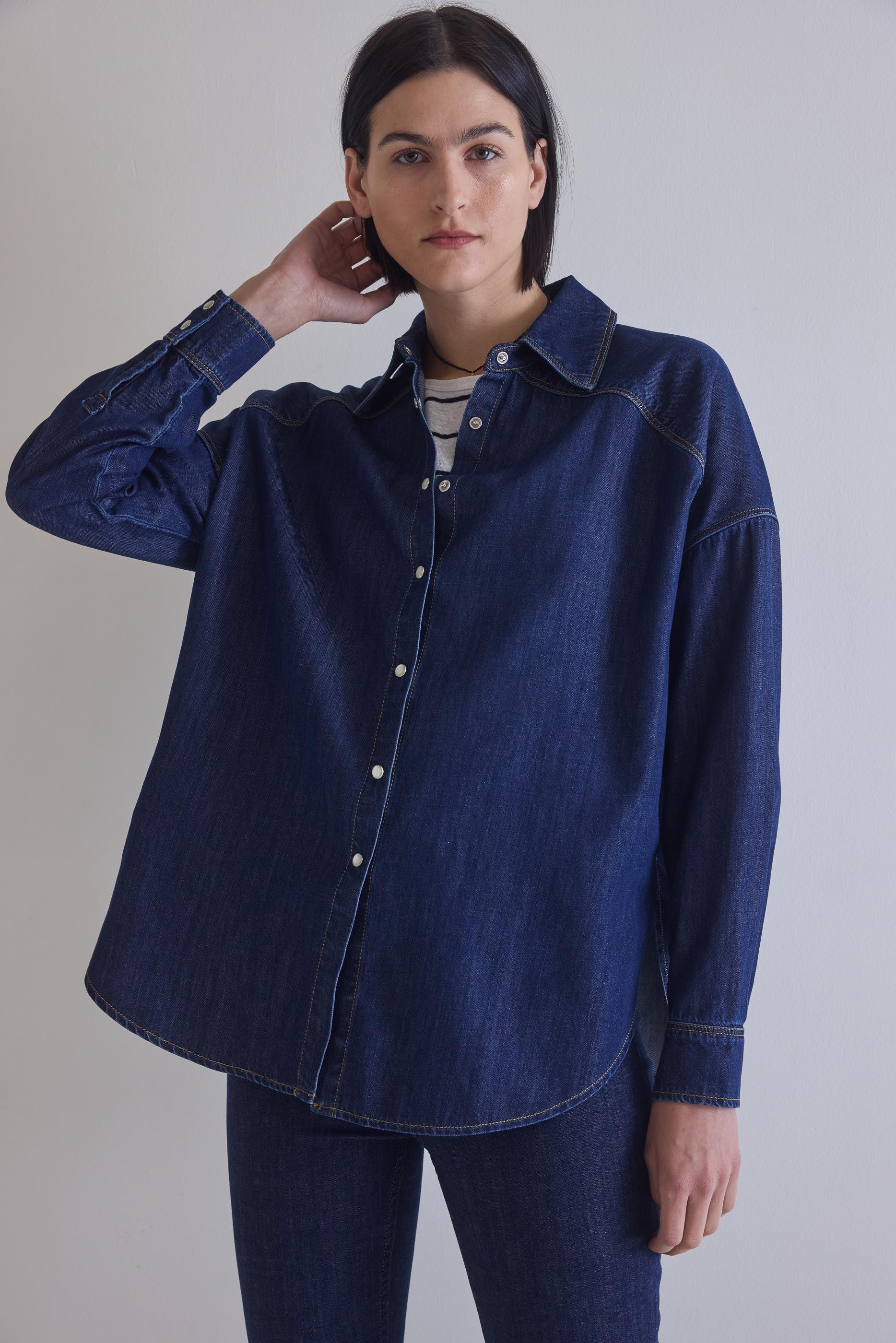 Refine Oversized Denim Tunic Product Image