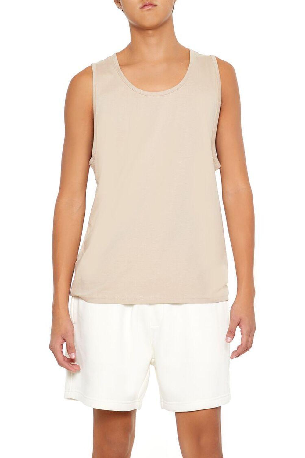 Basic Cotton Scoop Tank Top | Forever 21 Product Image