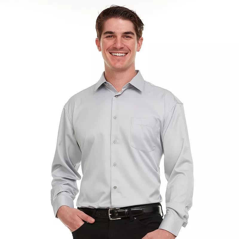 Mens Geoffrey Beene Regular-Fit Sateen Stretch Dress Shirt product image