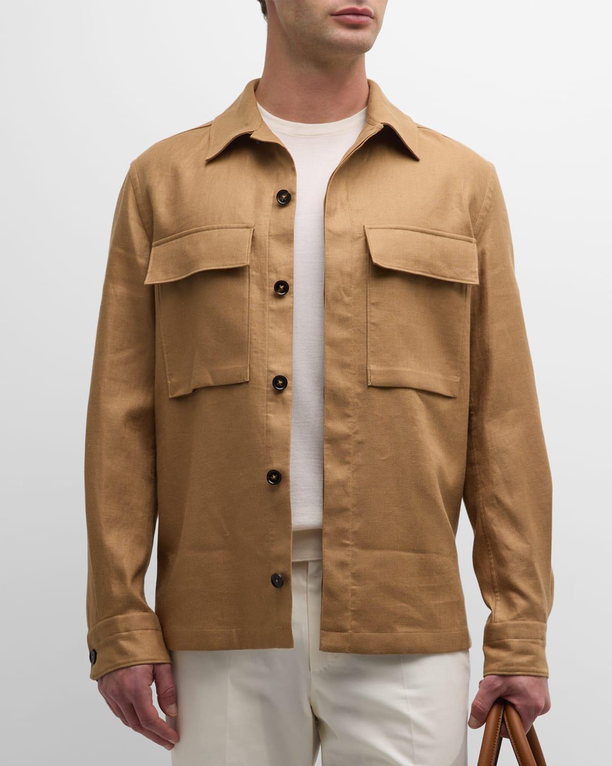 Mens Oasi Linen Overshirt Product Image