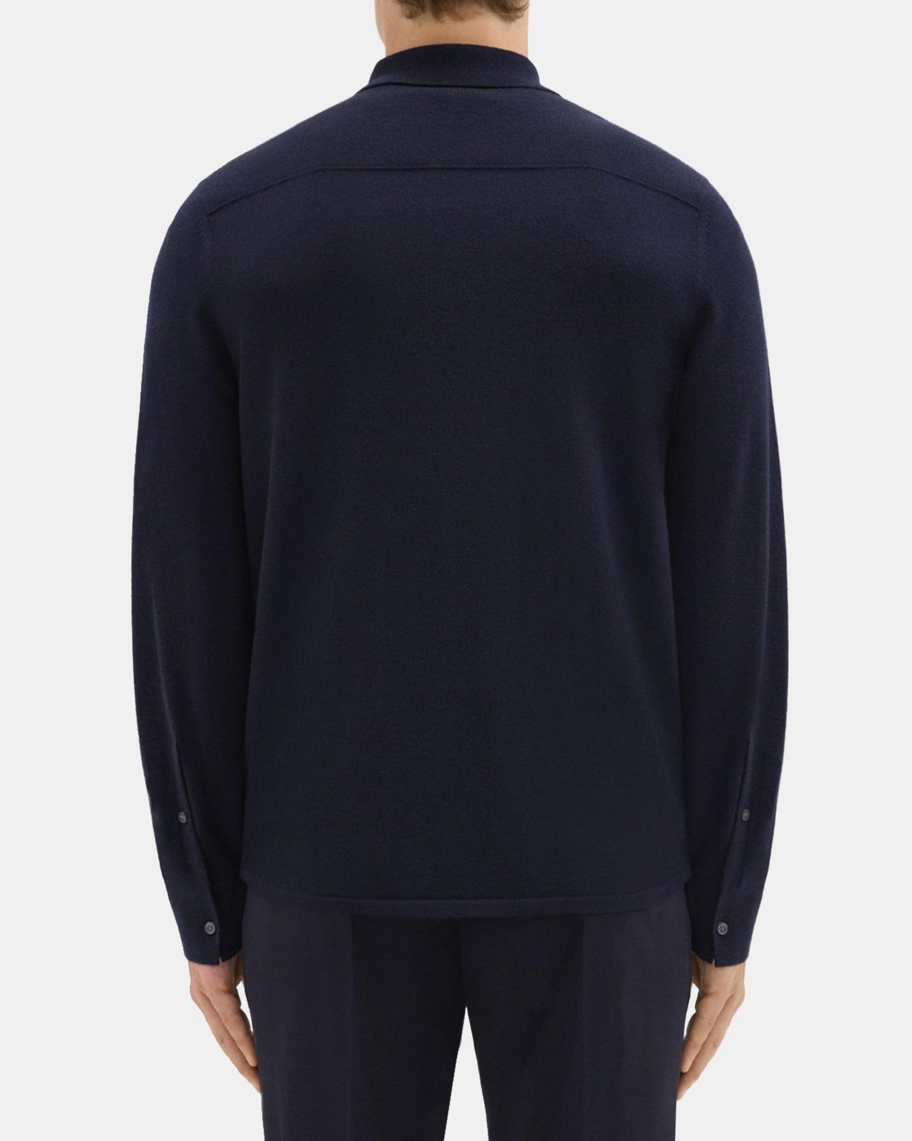 Standard-Fit Shirt in Merino Wool Product Image