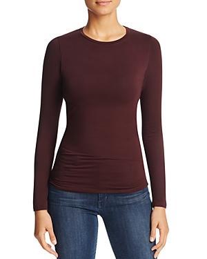 Womens Soft Touch Crewneck Long-Sleeve Top Product Image