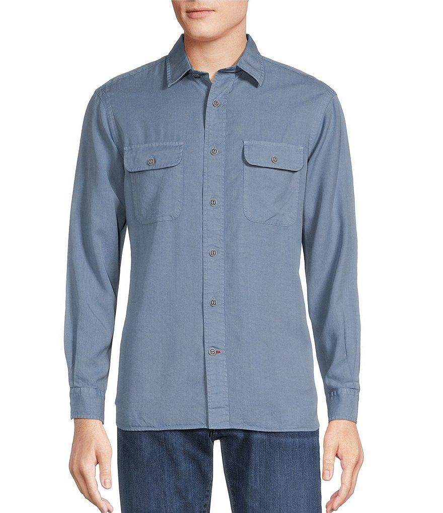 Cremieux Blue Label Solid Twill Woven Shirt Product Image