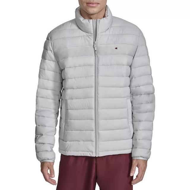 Mens Champion Packable Puffer Jacket White Product Image