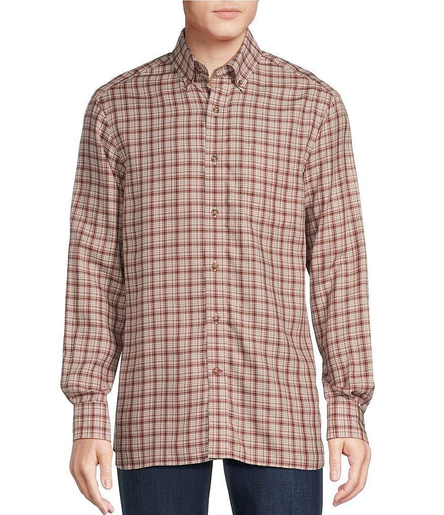 Cremieux Blue Label Plaid Twill Long Sleeve Woven Shirt Product Image