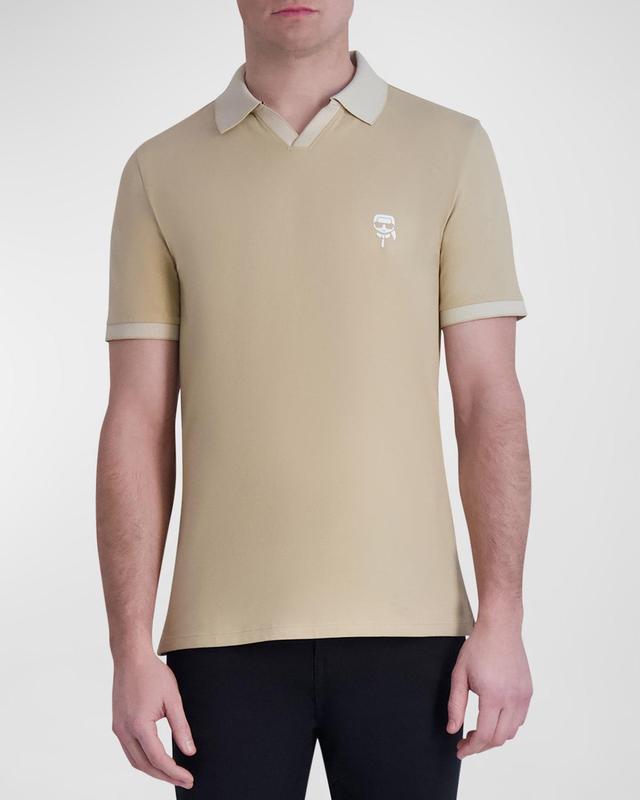 Mens Johnny Collar Polo Shirt Product Image