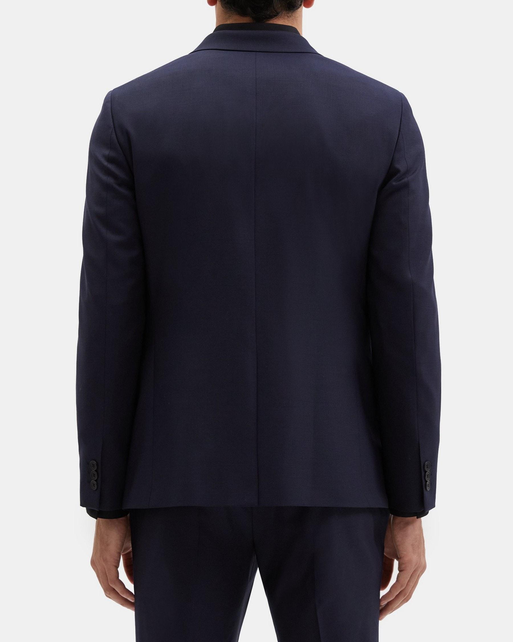 Unstructured Blazer in Grid Wool Product Image