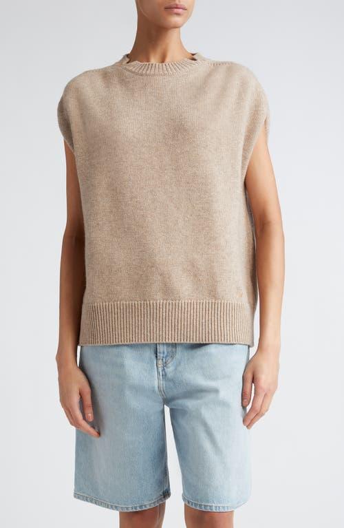 Loulou Studio Sagar Short Sleeve Sweater in Beige Product Image