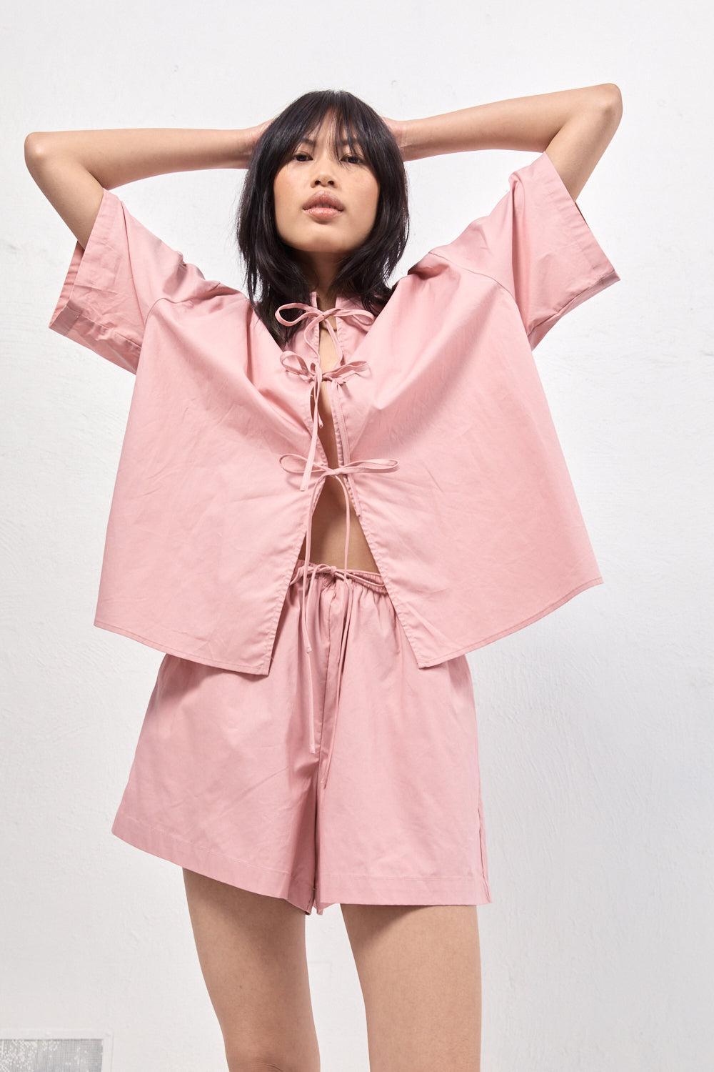 Naomi Smock Top Rose Product Image