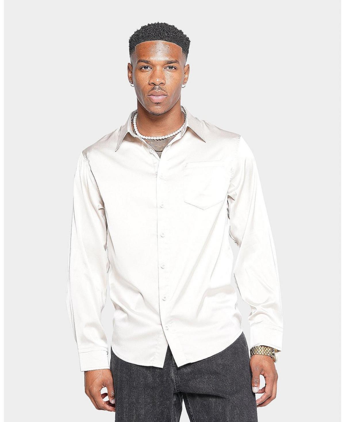 Xxiii Mens Kai Satin Button Up Shirt Product Image