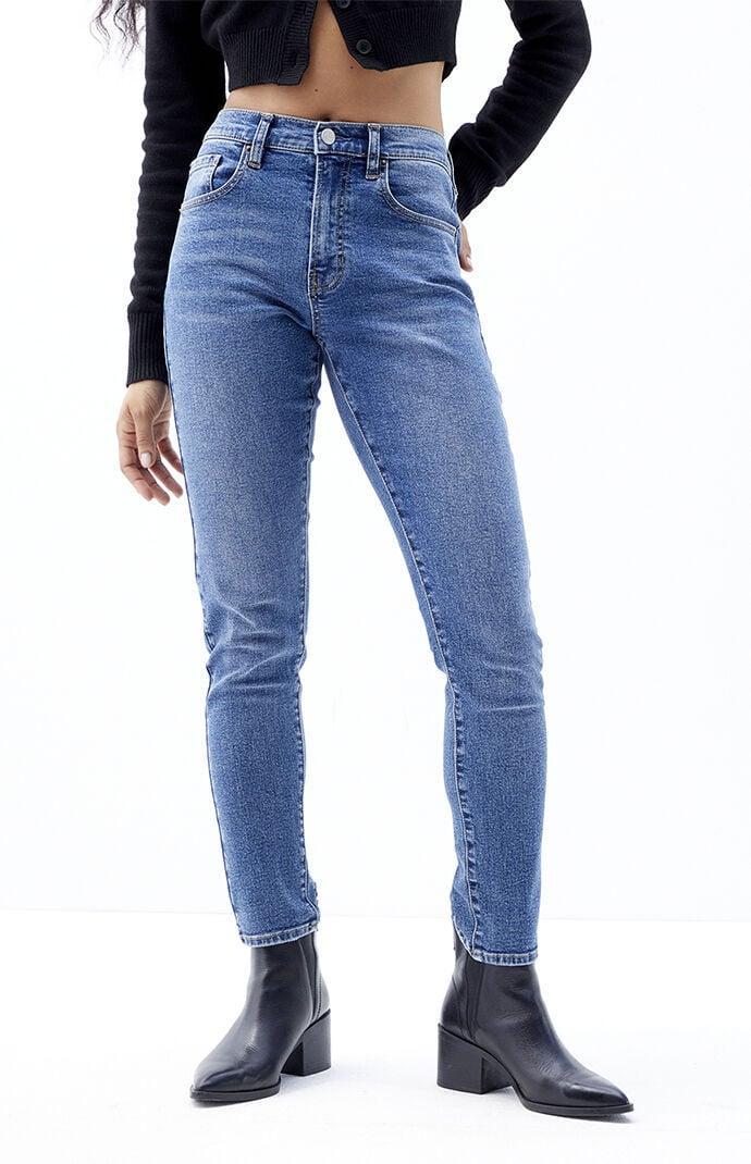 Women's Stretch Dark Indigo Skinny Jeans Product Image