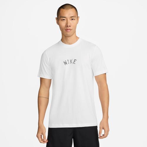 Nike Mens Nike Dri-FIT Swoosh 2 T-Shirt - Mens White/Black Product Image