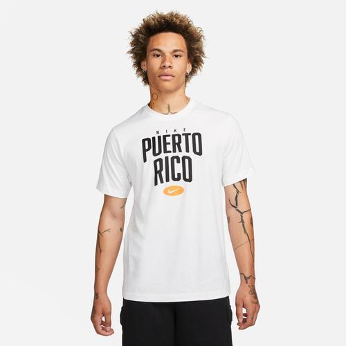 Nike Mens Nike City T-Shirt - Mens White/Black Product Image