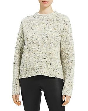 Womens Tweed Boucl Mockneck Sweater Product Image