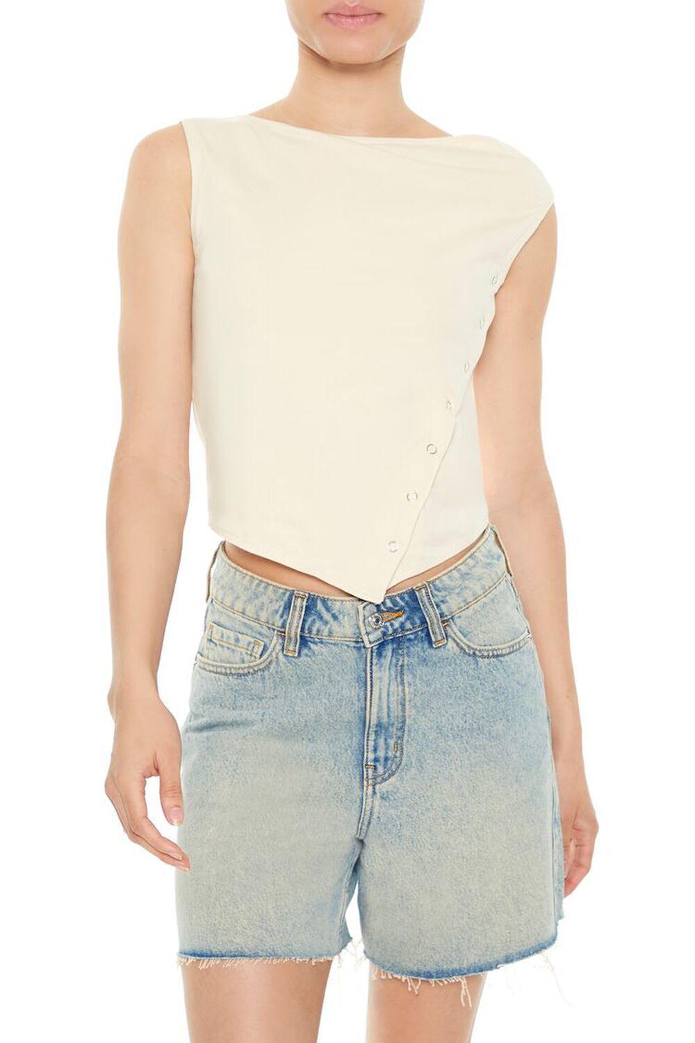 Asymmetrical Snap-Button Top | Forever 21 product image