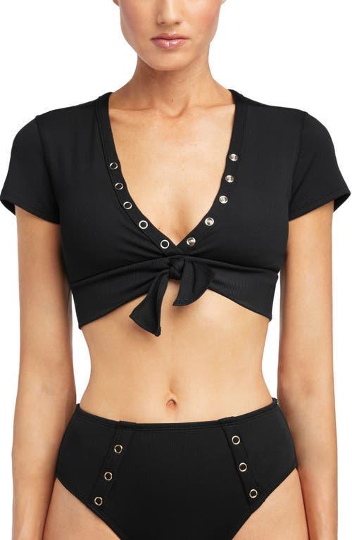 Womens Amy Short-Sleeve Bikini Top Product Image