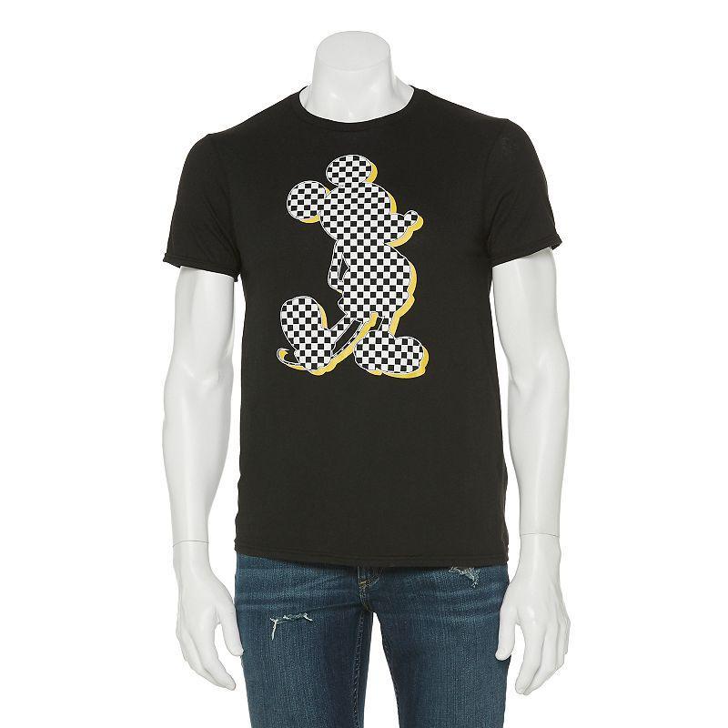 Mens Mickey Mouse Outline Tee Black Product Image