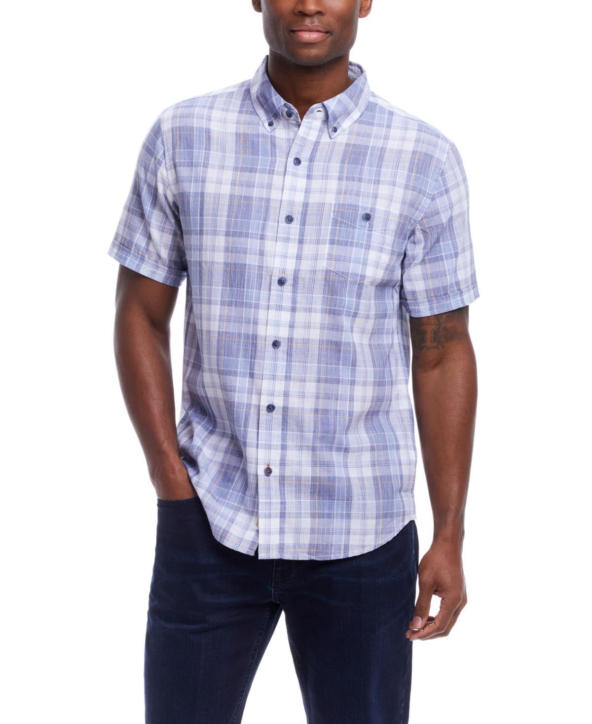 Weatherproof Vintage Mens Short Sleeve Plaid Shirt Product Image