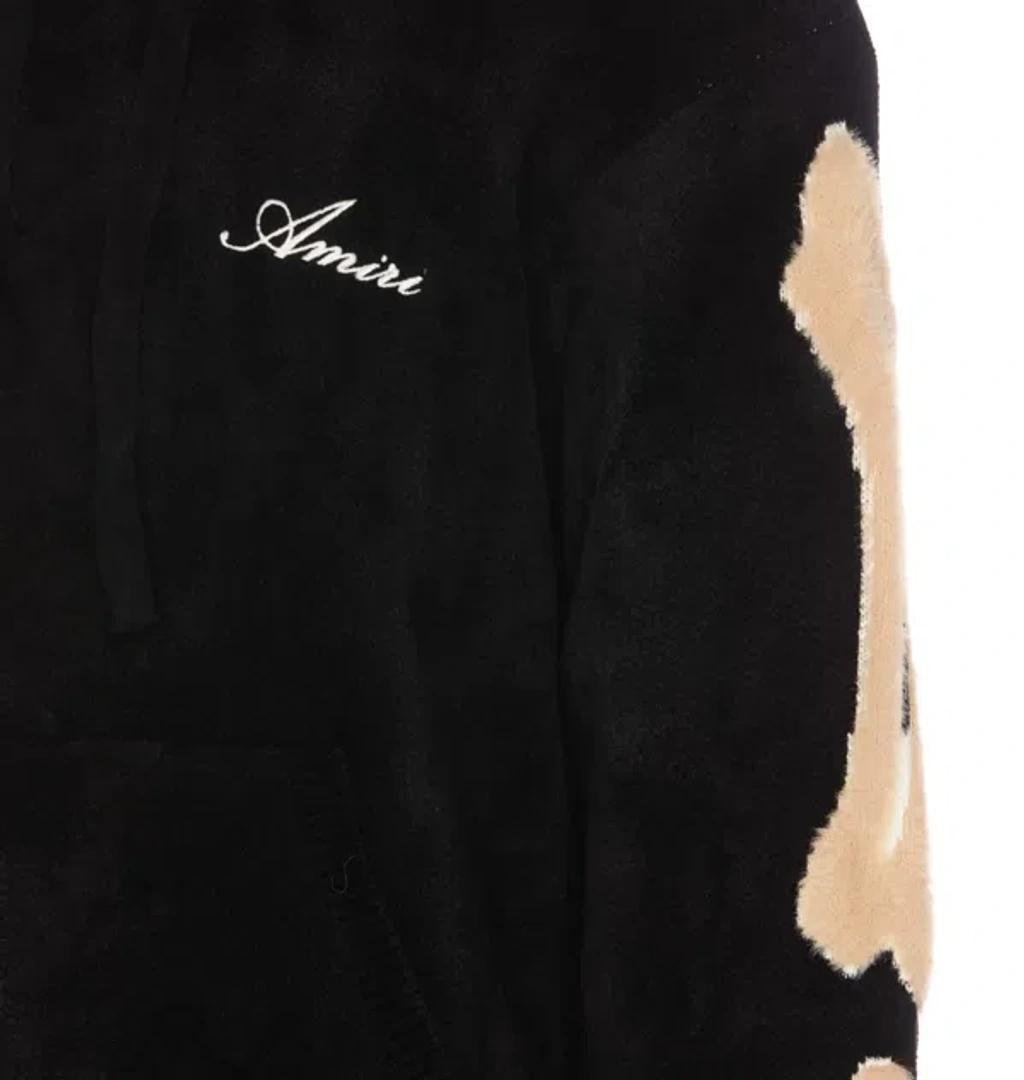 Logo Embroidered Drawstring Hoodie In Black Product Image