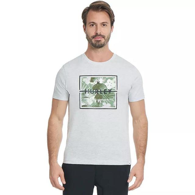 Mens Hurley Graphic Tee Light Grey Grey Product Image