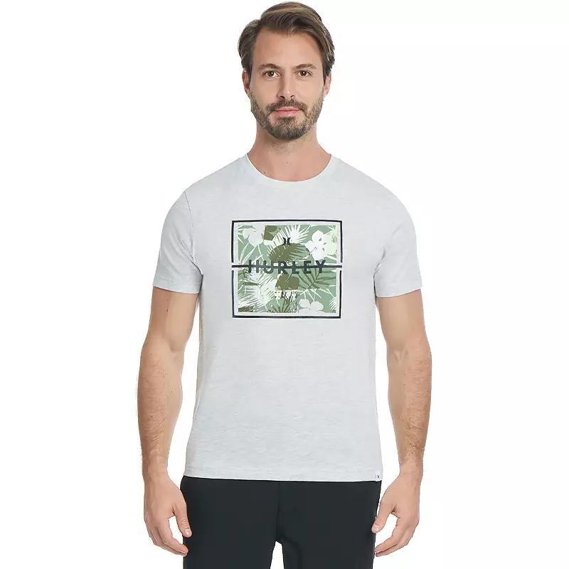 Mens Hurley Graphic Tee Med Grey Product Image