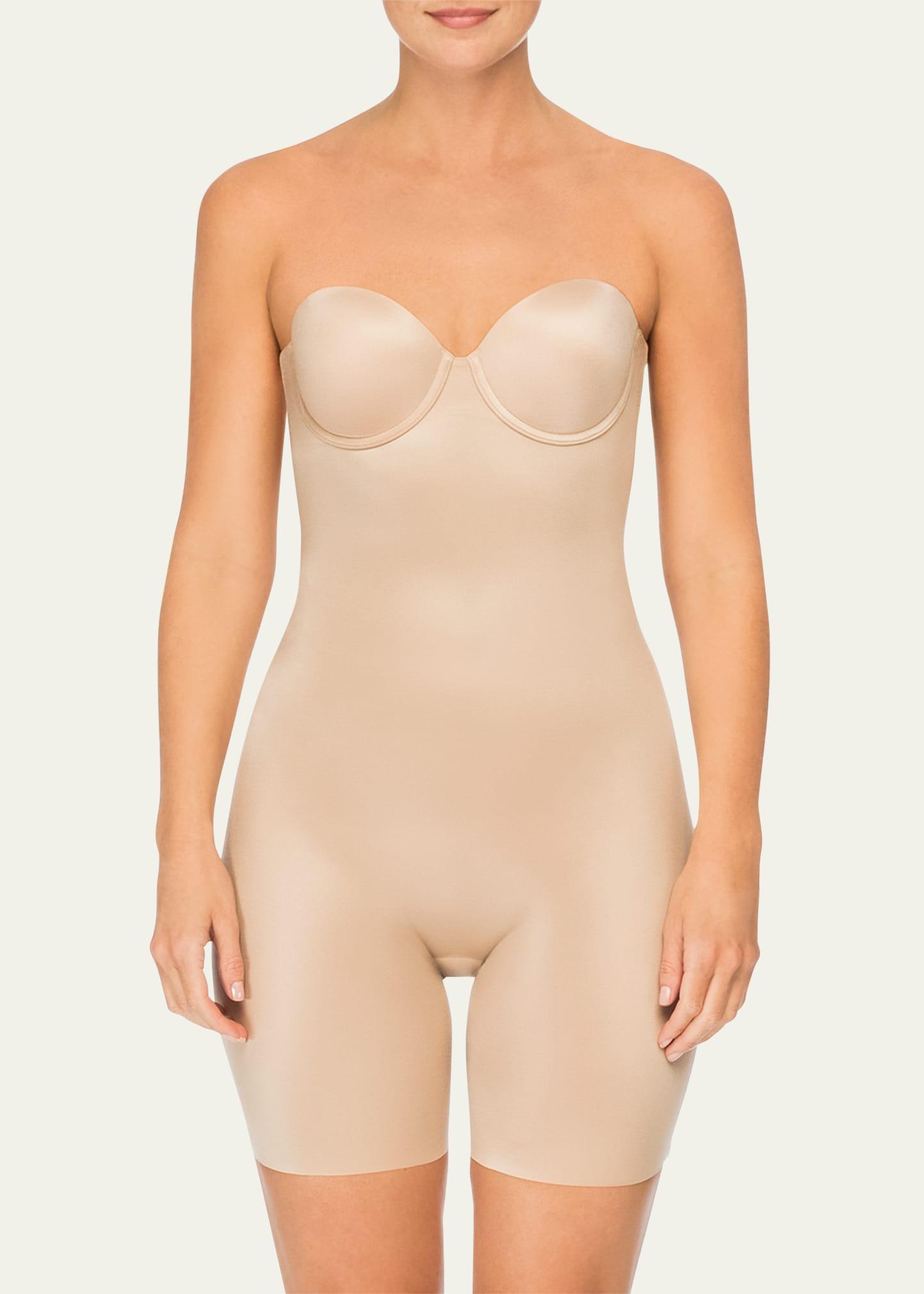 SPANX Suit Your Fancy Strapless Cupped Mid Thigh Bodysuit Product Image