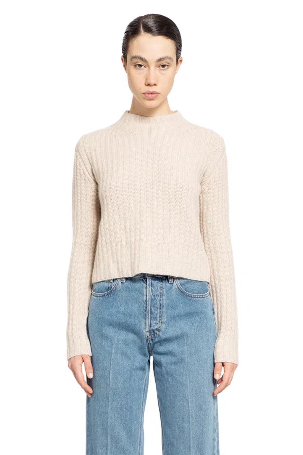 Woman Beige Knitwear In Neutrals Product Image