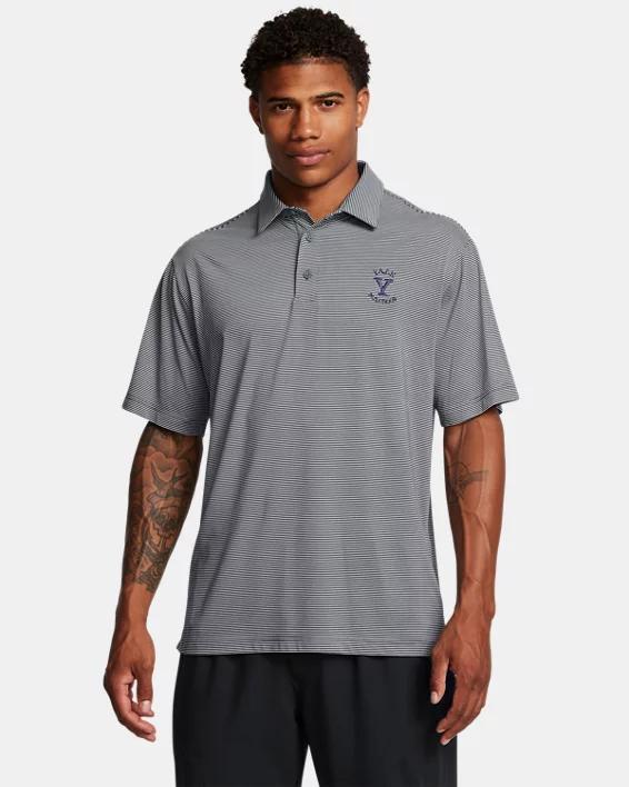 Mens UA Tee To Green Collegiate Stripe Polo Product Image