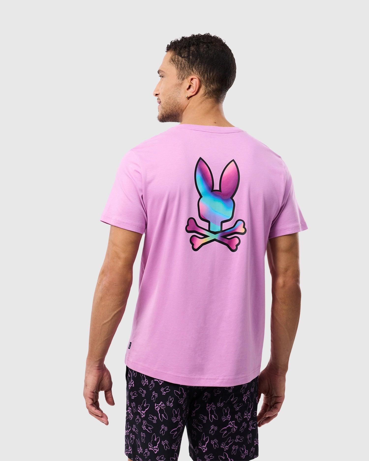 Psycho Bunny Men's Tyler Back Graphic Tee 594 VIOLET Product Image