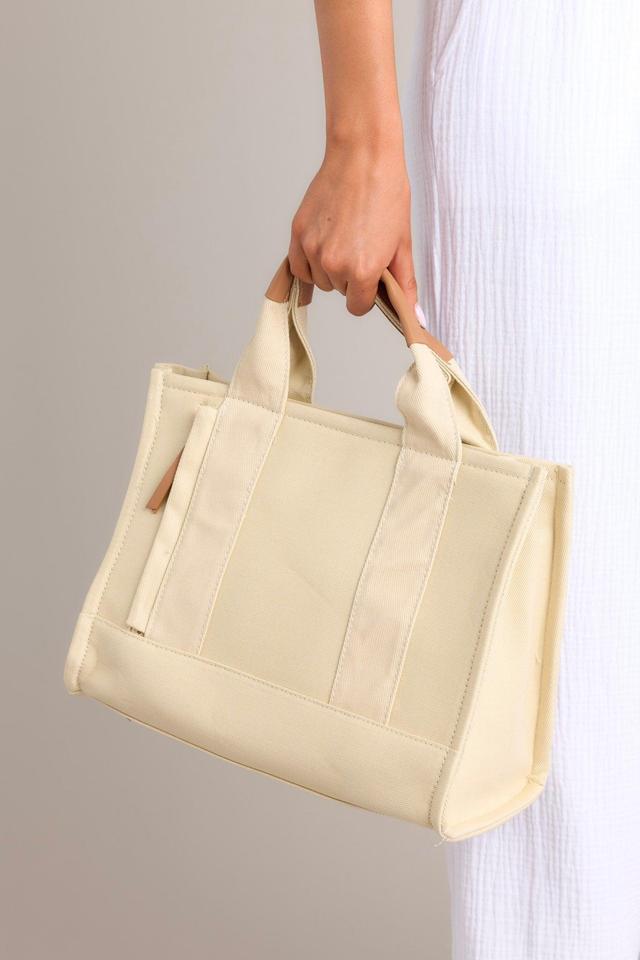 Sun Kissed Shoreline White Canvas Tote Bag Product Image