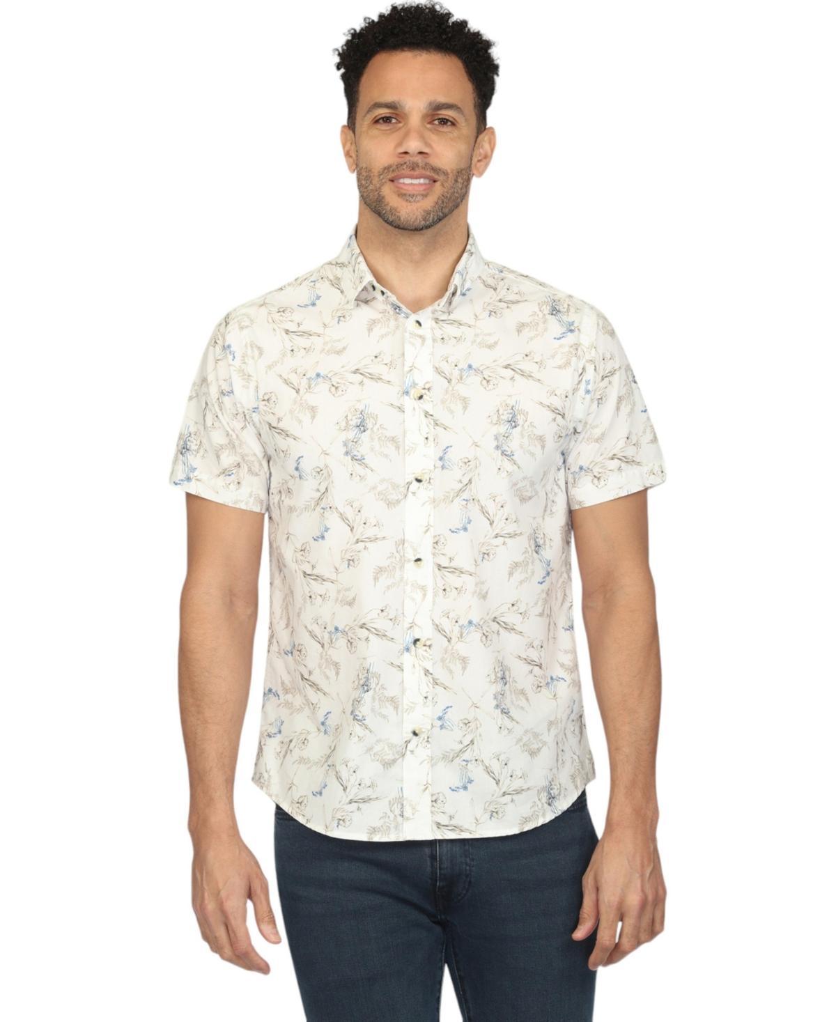 Vustra Mens Blooms Print Short Sleeve Shirt Product Image