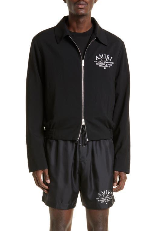 AMIRI Arts District Wool Blend Blouson Jacket Product Image