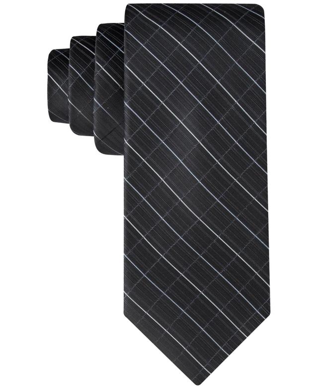 Calvin Klein Mens Etched Windowpane Tie Product Image