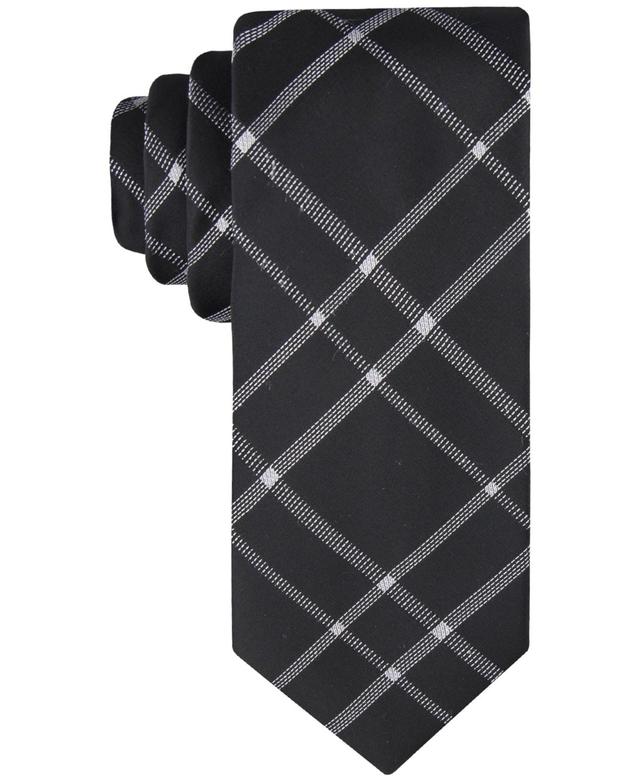 Calvin Klein Mens Stitch Plaid Tie Product Image