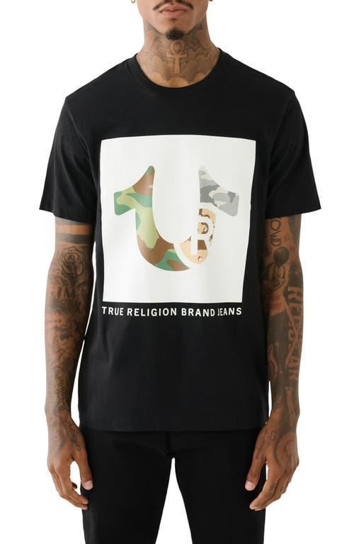 True Religion Brand Jeans Multicolor Camo Cotton Graphic T-Shirt Product Image