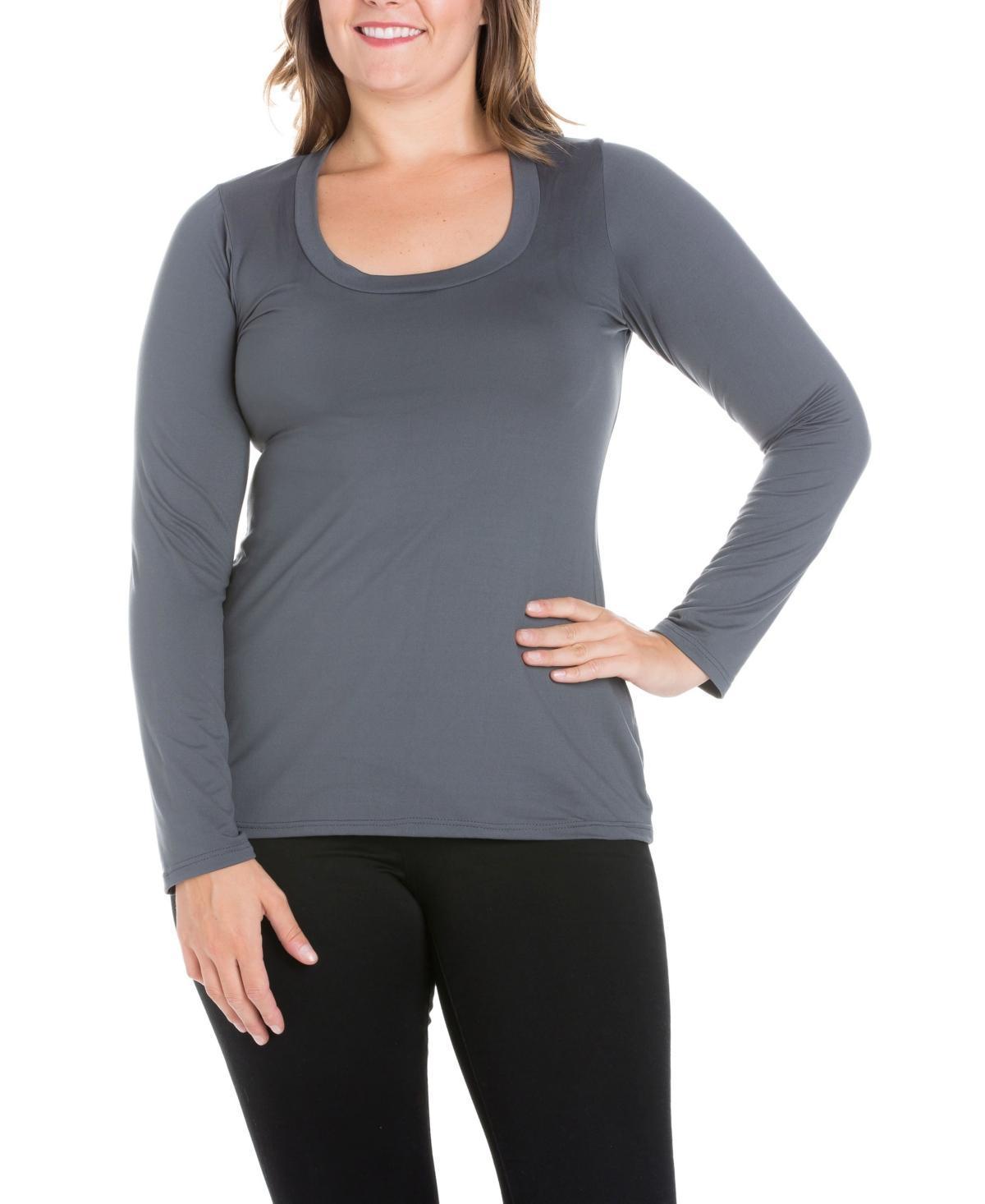 Womens Plus Size Long Sleeves T-Shirt Product Image