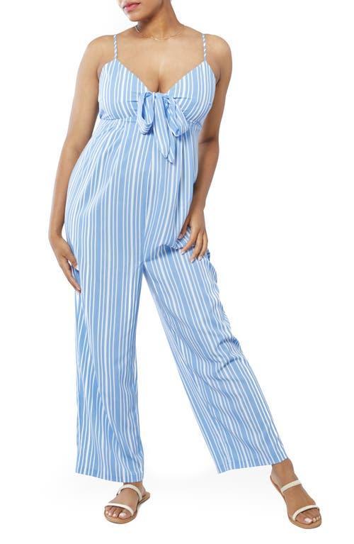 Ingrid & Isabel Tie Front Maternity Jumpsuit Product Image