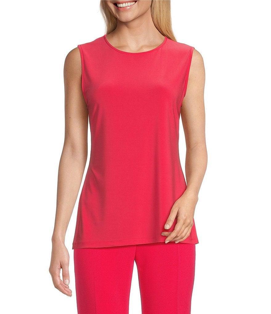 Preston & York Selena Crew Neck Sleeveless Knit Tank Product Image