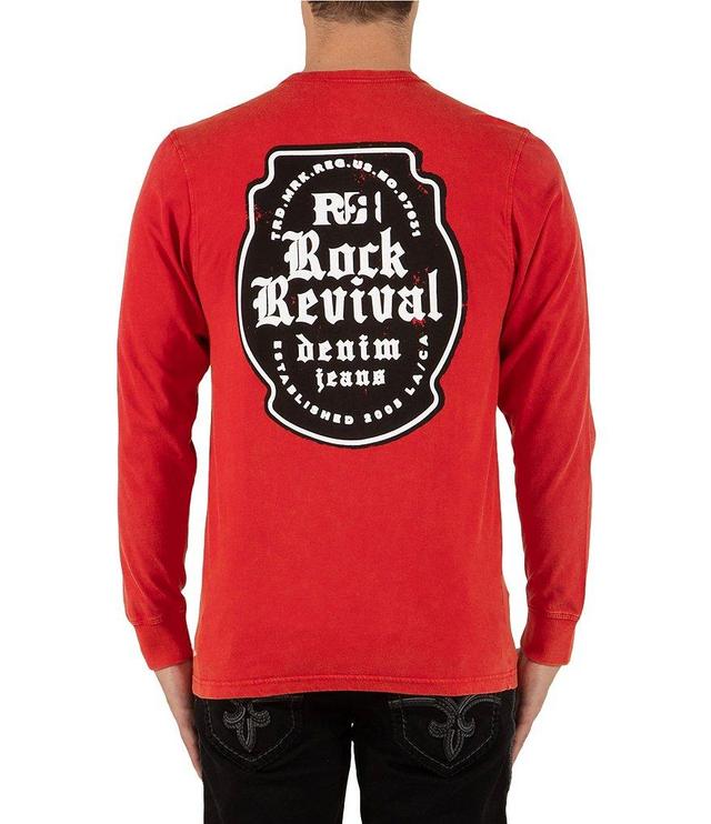 Rock Revival Long Sleeve Rock Revival Denim Graphic T-Shirt Product Image