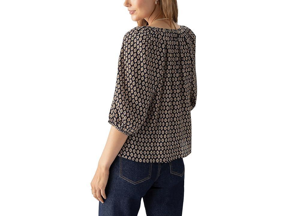 Sanctuary Blouson Soft Blouse (Windchime) Women's Clothing Product Image