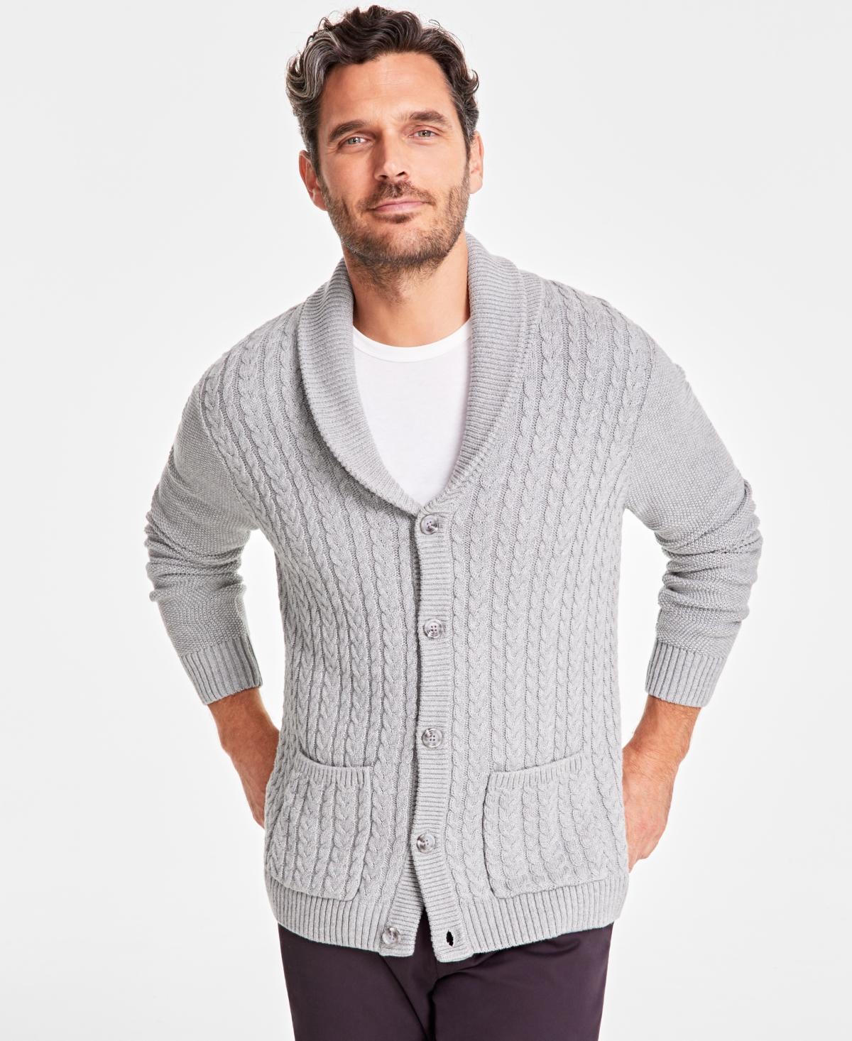 Club Room Mens Chunky Shawl Collar Cardigan Sweater, Created for Macys Product Image