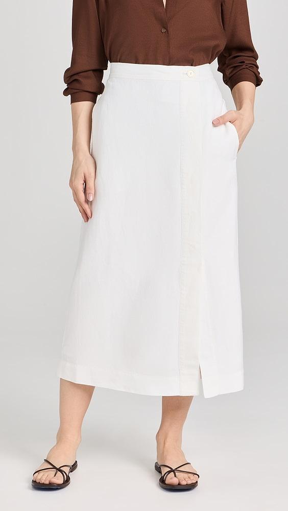 Alex Mill Button Front Skirt In Twill | Shopbop Product Image