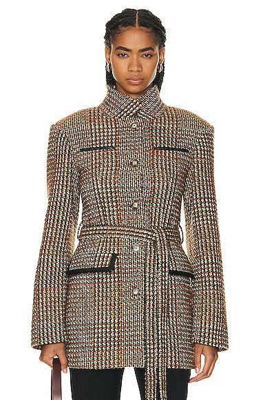 Stella McCartney Short Coat in Cognac Product Image