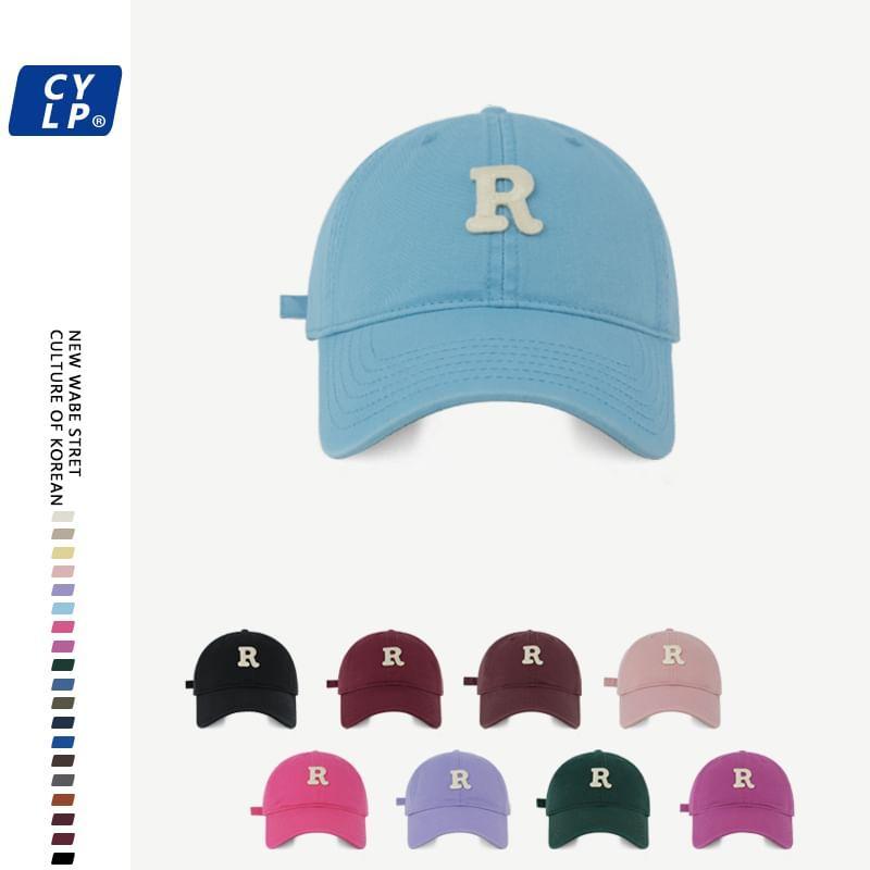 Lettering Applique Baseball Cap Product Image