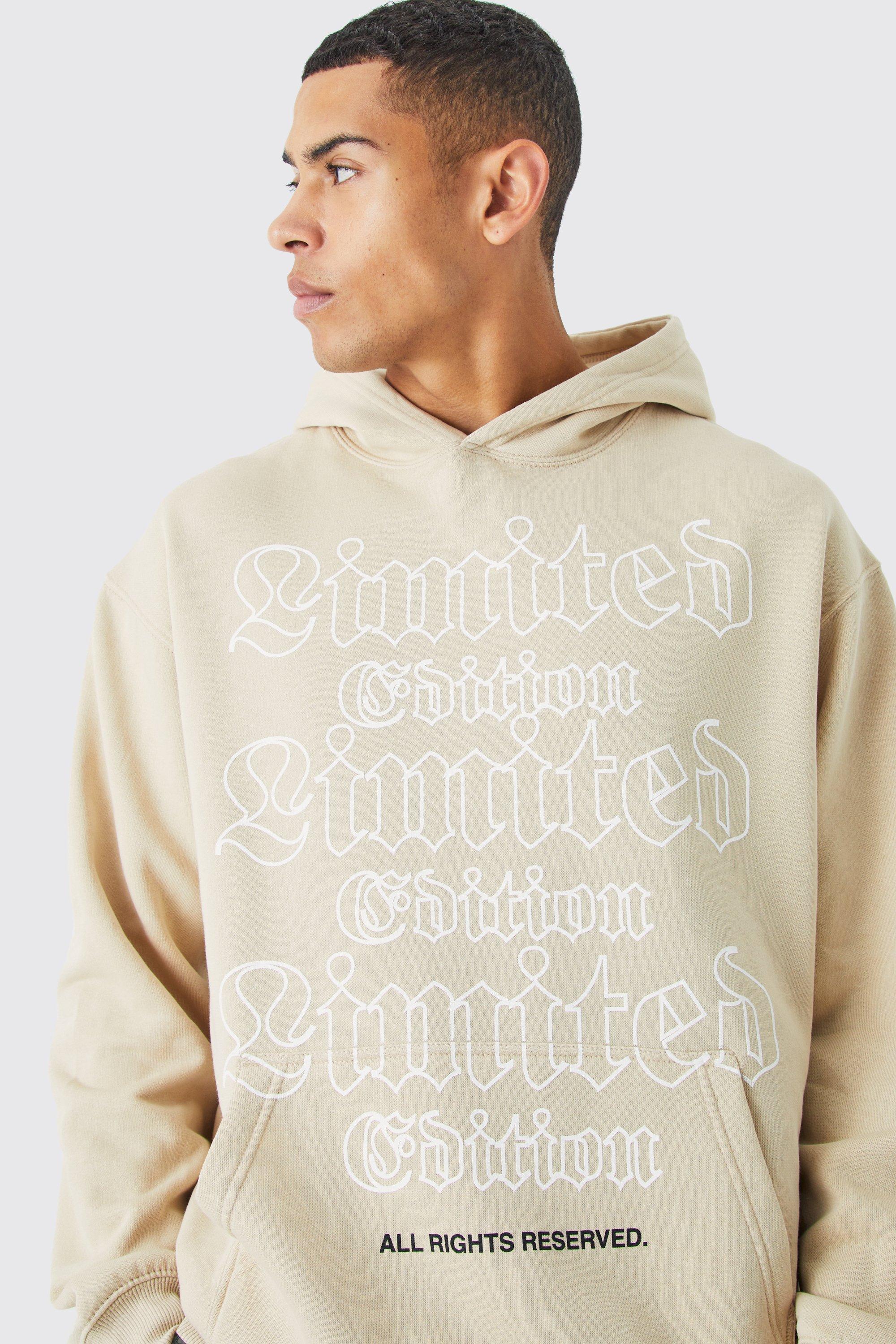 Oversized Worldwide Graphic Hoodie | boohooMAN USA Product Image